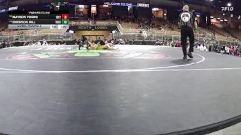 132 lbs Cons. Round 2 - Mayson Young, South Effingham vs Emerson Hill, Troup
