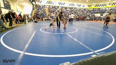 46 lbs Rr Rnd 1 - Edith Shimonek, Pawhuska vs Hunter Prose, Jay Wrestling Club
