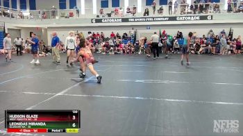 130 lbs Round 3 (6 Team) - Hudson Glaze, West Forsyth WC vs Leonidas Miranda, Glasgow WA