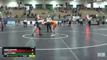 A 195 lbs Quarterfinal - Aiden Howard, Pigeon Forge vs Elijah Hubbs, Gibbs