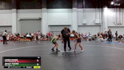 70 lbs Semis (4 Team) - James Bange, Backyard Bullies vs Brody Moore, Full Circle