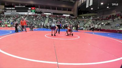 126 lbs Semifinal - Lewis Davis, Honey Badger Wrestling Club vs Talon Ray, Spartan Wrestling Academy