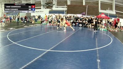140 lbs Champ. Round 1 - Ruby Dominguez, California vs Siana Carabeo, Arizona