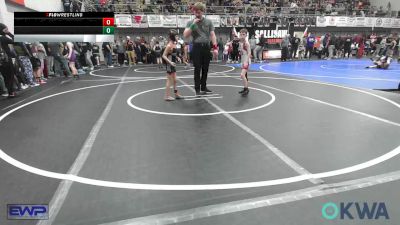 58 lbs Semifinal - Timmy McCall, Fort Gibson Youth Wrestling vs Kaiden Candy, Sperry Wrestling Club