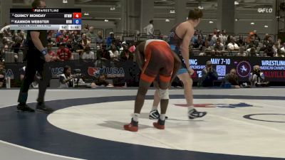 74 kg Semis - Quincy Monday, NJRTC/ Titan Mercury Wrestling Club vs Kannon Webster, Nyac/IRTC