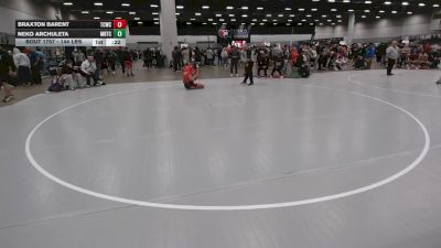 144 lbs Cons. Rd Of 32 - Neko Archuleta, Midwest Regional Training Center vs Braxton Barent, Team Champs Wrestling Club