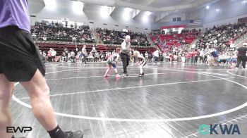 60 lbs Consi Of 4 - Lakyn Williams, Mannford Pirate Youth Wrestling vs Ava Rutledge, Chieftain Wrestling Club