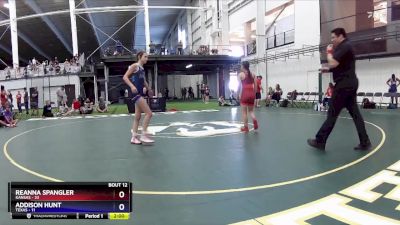 102 lbs Round 3 (8 Team) - Reanna Spangler, Kansas vs Addison Hunt, Texas