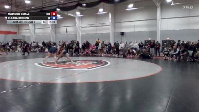 138 lbs Champ. Round 2 - Eleasa Renken, Providence vs Madison Small, Trine