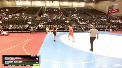 288 lbs Cons. Round 3 - Desmond Graham, Mountain Ridge vs Garrett Burnett, Weber