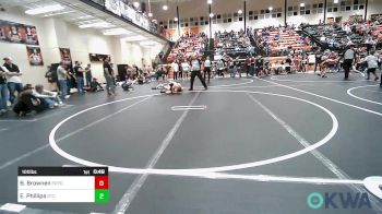 100 lbs Consi Of 8 #2 - Bubba Brownen, Pryor Tigers vs Eli Phillips, Grove Takedown Club