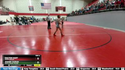 113 lbs Round 2 - Dalton Hart, Lucas Lovejoy vs Xavier Duran, South Grand Prairie