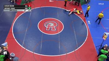 212 lbs 3rd Place - Logan Maise, Belle Vernon vs Jeffery Tisak, Cornell