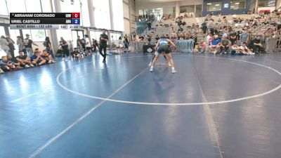 132 lbs Champ. Rd Of 32 - Abraham Coronado, Gold Rush Wrestling vs Uriel Castillo, Aviators Wrestling Academy