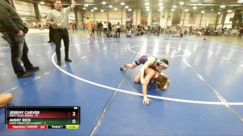 96 lbs Rd# 2 10:30am Friday - JEREMY CARVER, West Coast Riders vs Avery Rios, Lions Wrestling Academy