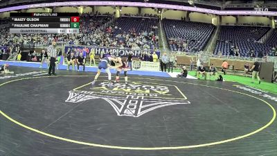 Girls-105 lbs Quarterfinal - Maizy Olson, Powers North Central Hs Girls vs Pauline Chapman, Richmond Hs Girls