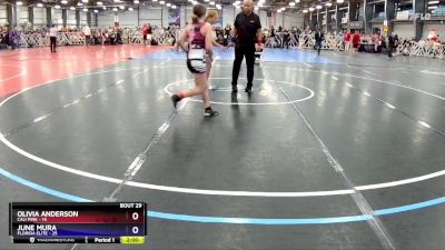 110 lbs Rd# 7- 9:00am Saturday - Olivia Anderson, Cali Pink vs June Mura, Florida Elite