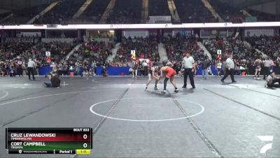 140 lbs Quarterfinal - Cort Campbell, Triumph vs Cruz Lewandowski, Timberwolves