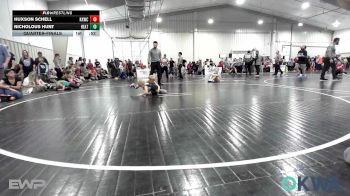 46 lbs Quarterfinal - Huxson Schell, Keystone Kids Wrestling Club vs Nicholous Hunt, Heat