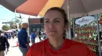 Alissa McKaig transitioning from marathon back to shorter distances at 2012 Carlsbad 5000