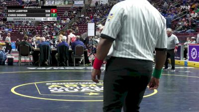 172 lbs Quarterfinal - Zach Labryer, Thomas Jefferson vs Chris Dennis, Central Bucks West