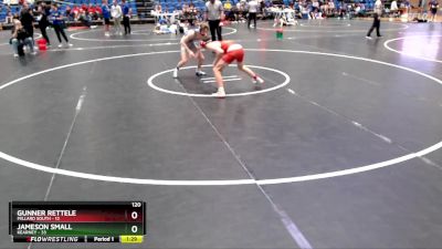 120 lbs Round 4 - Gunner Rettele, Millard South vs Jameson Small, Kearney