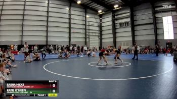 117 lbs Semis & 1st Wrestleback (8 Team) - Sasha Hicks, Southern Indiana Storm vs Katie O`Brien, Combat Athletics Girls