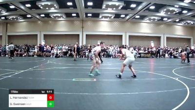 175 lbs Round Of 64 - Luis Hernandez, Team Jackrabbits vs Gage Swensen, South Fremont HS