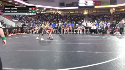 113 lbs Semis - Angel Cortes, Clarion-Goldfield-Dows vs Lucas Peters, West Delaware, Manchester