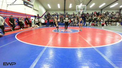 96 lbs Semifinal - Gray Parker, Bixby JH Girls vs Emerson Rollings, Edison Eagles Jr. High
