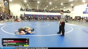 113 lbs Champ. Round 1 - Geoff Brooks, Post Falls vs Duke Williamson, Lakeland