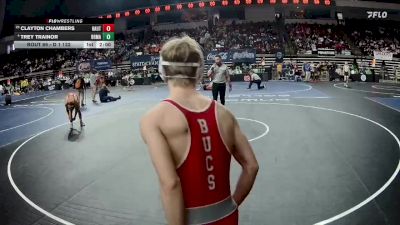 D 1 132 lbs Champ. Round 1 - Clayton Chambers, Haughton vs Trey Trainor, Brother Martin