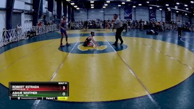 96 lbs Rd# 6- 9:00am Saturday Final Pool - Ashur Whitmer, Iowa Black vs Robert` Estrada, Gotcha Blue