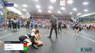 73 lbs Quarterfinal - Cooper Coble, Cowboy Wrestling Club vs Maddox Golden, Team Nomad