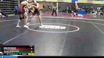 160 lbs Quarterfinals (8 Team) - Ben Peterson, GET-Melrose/Mindoro vs Blake Hinrichsen, Washington