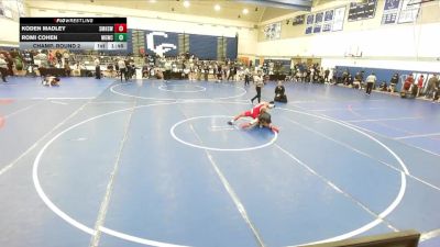 126 lbs Champ. Round 2 - Koden Madley, Santa Monica High School Wrest vs Romi Cohen, Monster Garage Wrestling Club