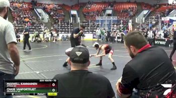 75 lbs Quarterfinal - Maxwell Kanniainen, Attack WC vs Chase VanPortfliet, Grandville WC