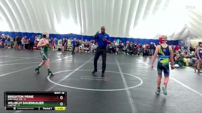 84 lbs Round 7 (8 Team) - Brighton Prine, Ohio Gold 10k vs Wilhelm Dauenhauer, Lake WC