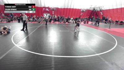 14U Boys - 132 lbs Cons. Round 2 - Tyrese Usry, Fond Du Lac Wrestling Club vs Caleb Stimac, Antigo Wrestling Club