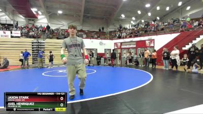 114-121 lbs Round 1 - Axel Henriquez, Franklin WC vs Jaxon Stark, Indian Creek WC