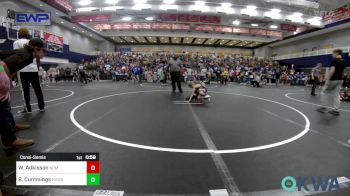 52 lbs Consolation - Wyatt Adkisson, Team Nomad vs Beckham Cummings, Newcastle Youth Wrestling