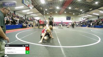 61 lbs Consi Of 4 - Kyle Albert, R.A.W. vs Levi Hamilton, Vinita Kids Wrestling