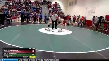 138 lbs Champ. Round 2 - Klay Sweeney, Lander Valley vs Carter Blevins, Lingle-Ft. Laramie/Southeast