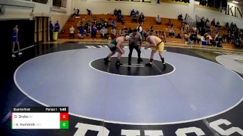 215 lbs Quarterfinal - Aiden Humenik, Yough vs Devin Drake, Brownsville