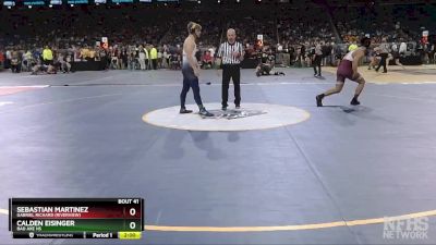 D4-165 lbs Champ. Round 1 - Sebastian Martinez, Gabriel Richard (Riverview) vs Calden Eisinger, Bad Axe HS