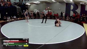 140 lbs. Cons. Round 4 - Mckenzie Schrimsher, Tulsa Union vs Gracie Mcdole, Timberland