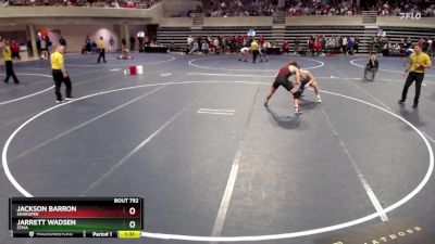 172 Championship Bracket Semifinal - Jarrett Wadsen, STMA vs Jackson Barron, Shakopee