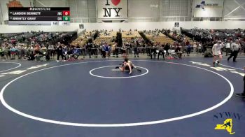 80 lbs Cons. Round 3 - Brently Gray, Club Not Listed vs Landon Bennett, Journeymen Wrestling Club