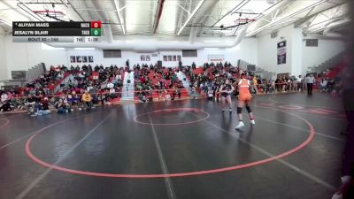 145 lbs Champ. Round 1 - Aliyah Maes, Natrona County vs Jesalyn Blair, Thermopolis