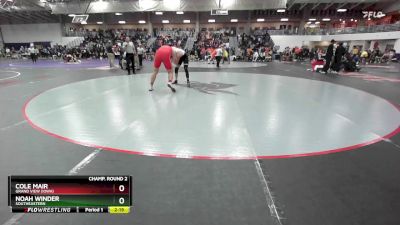 285 lbs Champ. Round 2 - Cole Mair, Grand View (Iowa) vs Noah Winder, Southeastern